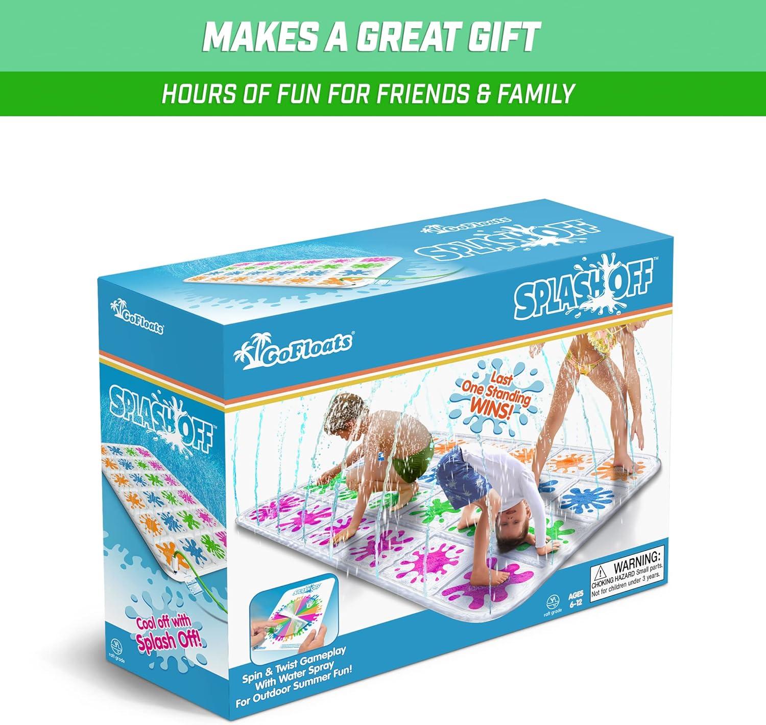 imageGoFloats Splash Off Game Water Spray Splash Mat Game for Kids