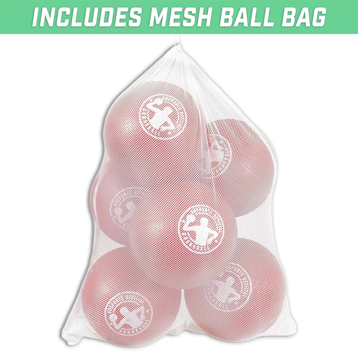 imageGoSports Dodgeball Balls 12 Pack Air Touch NoSting Balls includes Ball Pump ampamp Mesh Bag