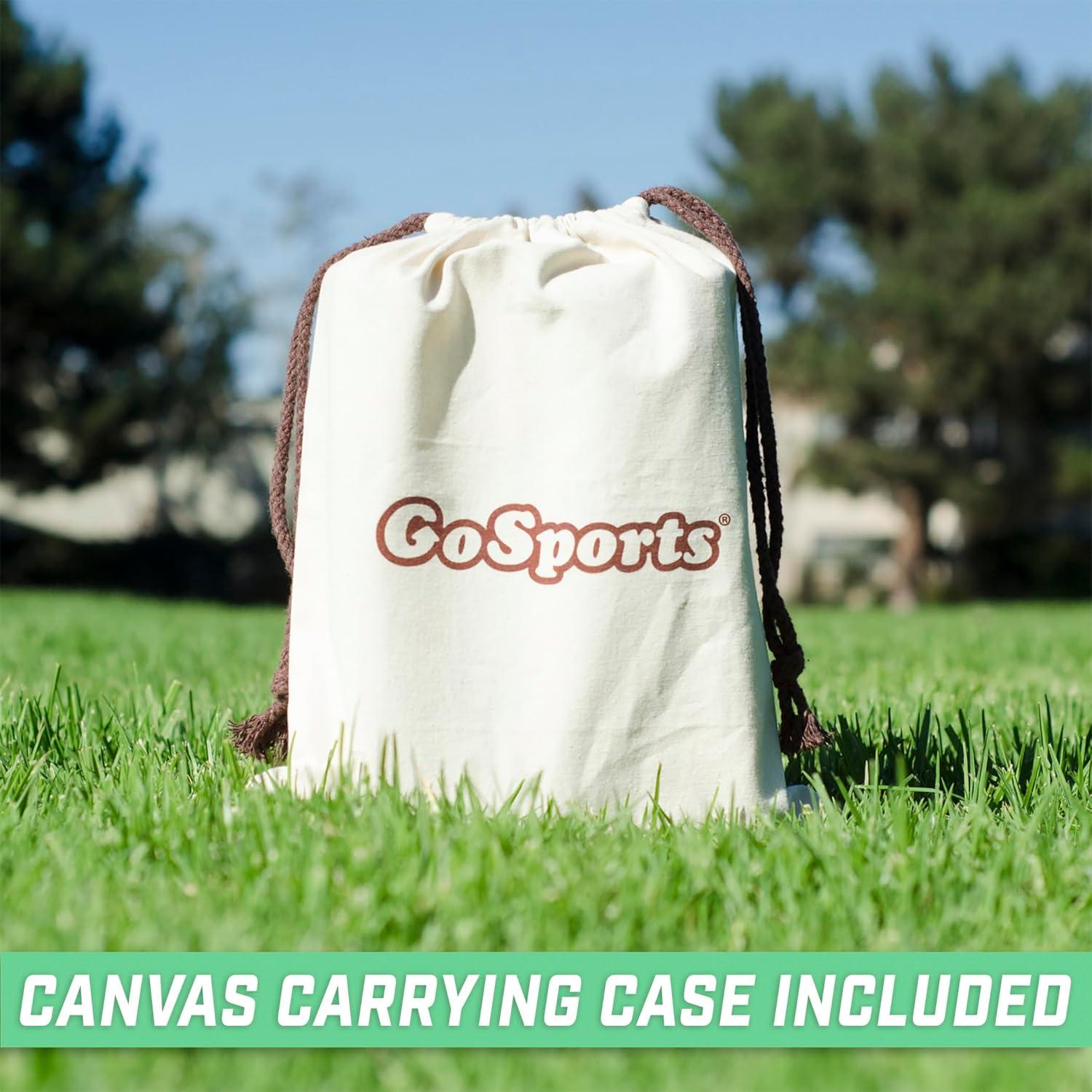 imageGoSports Giant Wooden Playing Dice Set with Rollzee and Farkle Scoreboard Includes 6 Dice DryErase Scoreboard and Canvas Tote Bag Choose 25 Inch or 35 Inch Dice35 Inch Natural Wood Dice