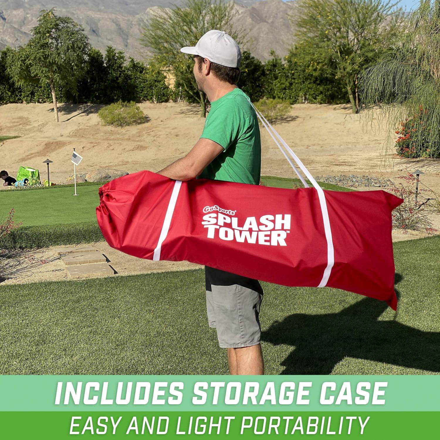 imageGoSports Splash Tower Water Dunk Game Water Soaking Dunk Tank for Kids ampamp Adults