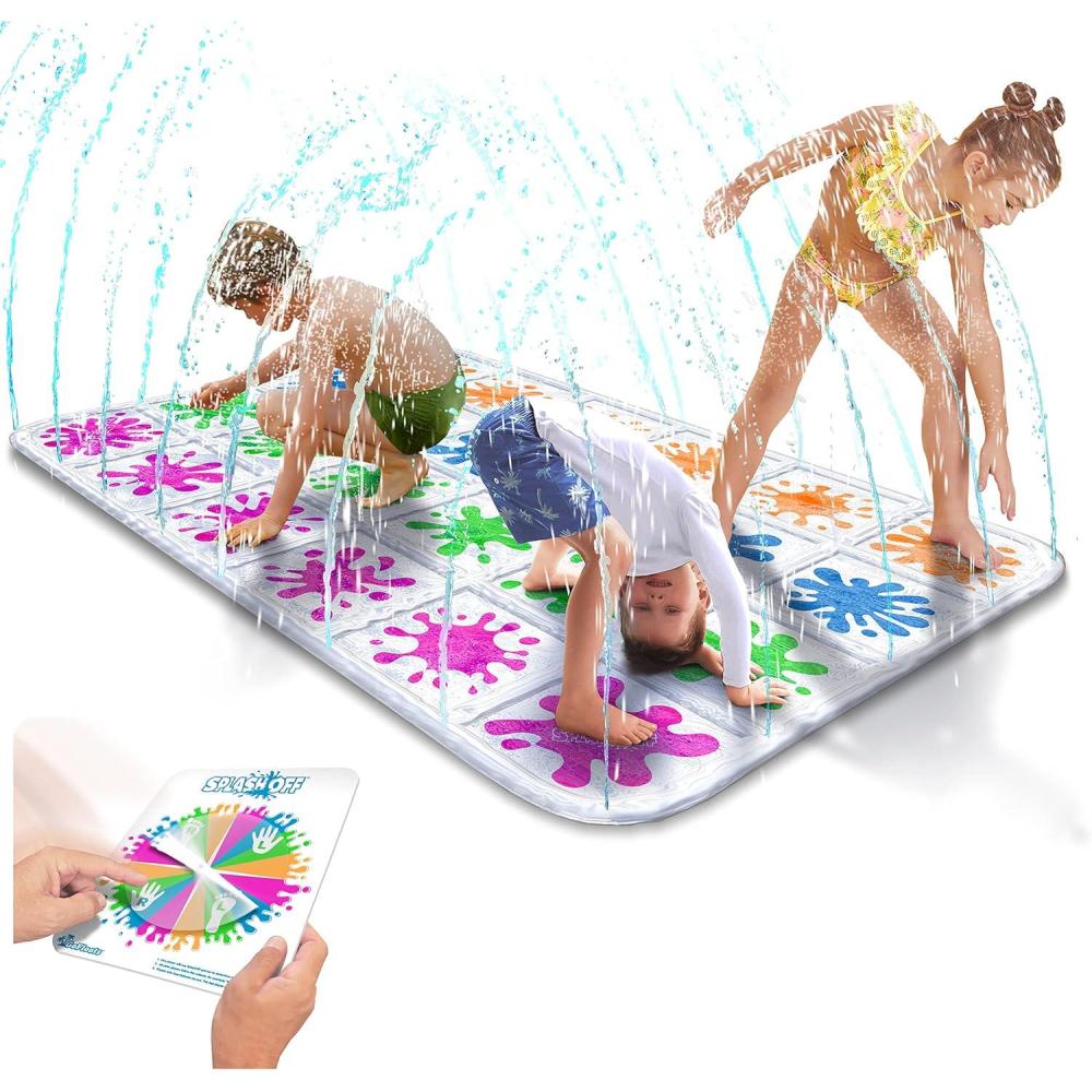 imageGoFloats Splash Off Game Water Spray Splash Mat Game for Kids