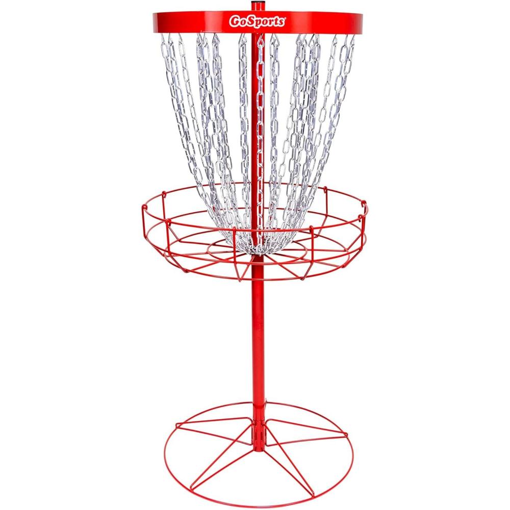 imageGoSports Regulation Disc Golf Basket  24 Chain Portable Disc Golf Target
