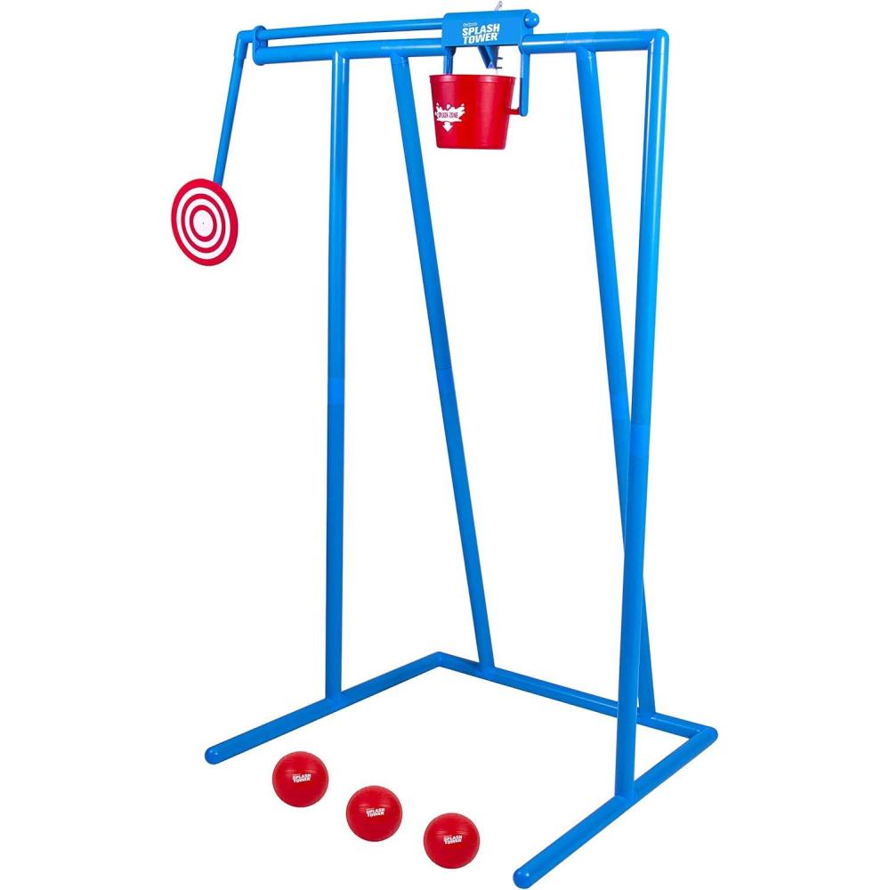 imageGoSports Splash Tower Water Dunk Game  Water Soaking Dunk Tank for Kids ampamp Adults