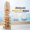GoSports Giant Wooden Outdoor Stacking Game – Large Toppling Tower with Case(Brown)