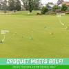 GoSports Putt-Thru Croquet Putting Game – Includes 9 Gates, 4 Golf Balls and Tote Bag – Play at Home, The Office or On The Green!(Medium)