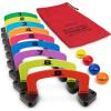 GoSports Putt-Thru Croquet Putting Game – Includes 9 Gates, 4 Golf Balls and Tote Bag – Play at Home, The Office or On The Green!(Medium)