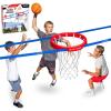 GoSports Slack Hoop Portable Basketball Game for Kids & Teens – Adjustable Height Outdoor Lawn, Beach, & Yard Game – Basketball Without a Court