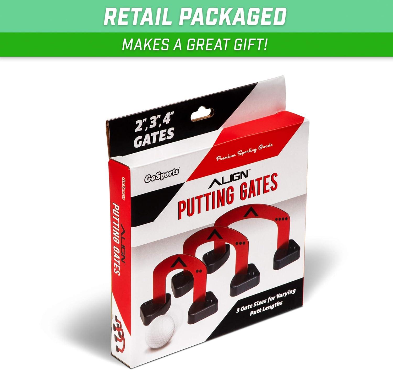 imageGoSports Align Putting Gates Practice Set Includes 3 Premium Metal Gates 2 in 3 in 4 in Use on The Green or at Home
