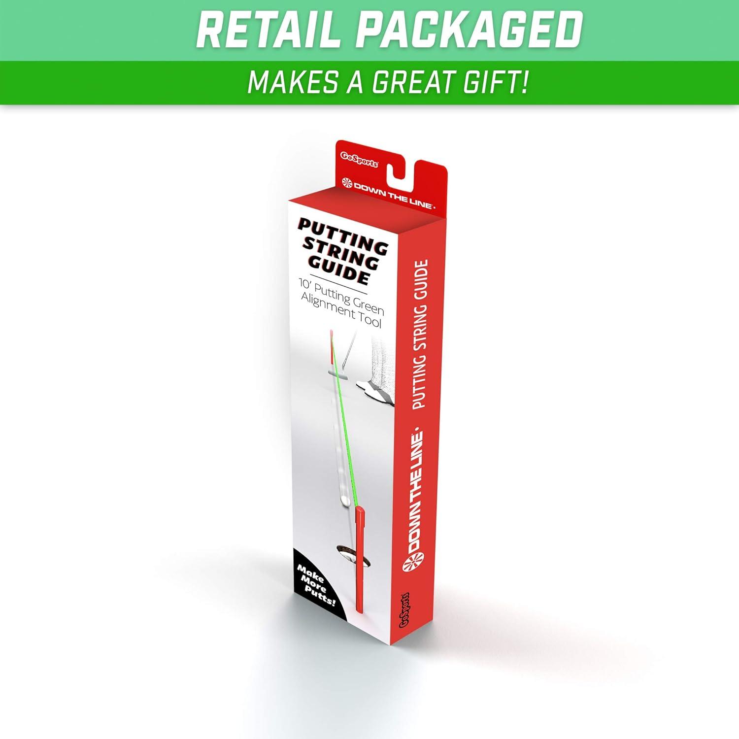 imageGoSports Down The Line 10 ft Putting String Guide Golf Alignment Training Aid Master Straight and Breaking Putts