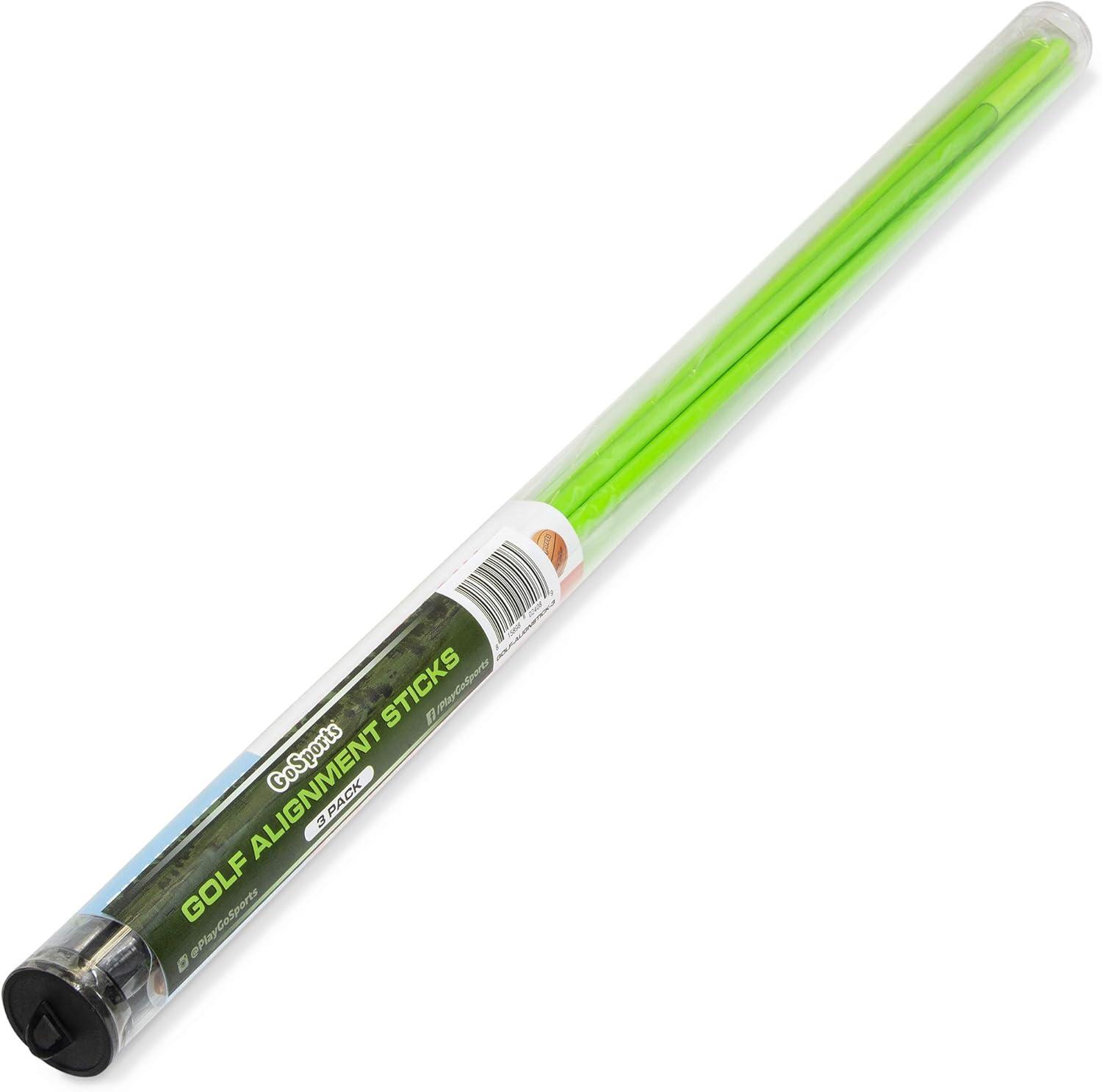 imageGoSports Golf Alignment Training Sticks Choose 2 Or 3 Pack 48 Inch Golf Alignment Aid Practice RodsGreen