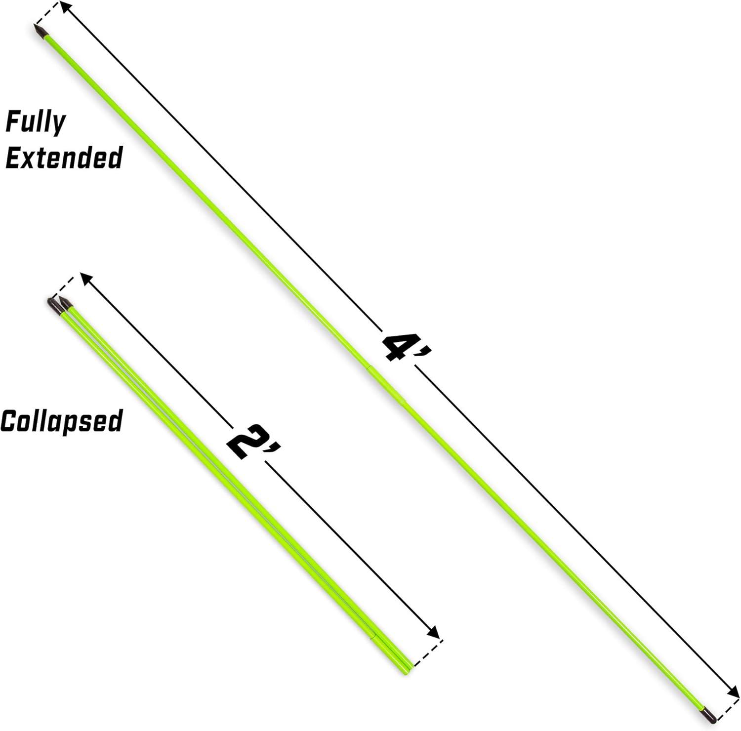 imageGoSports Golf Alignment Training Sticks Choose 2 Or 3 Pack 48 Inch Golf Alignment Aid Practice RodsGreen