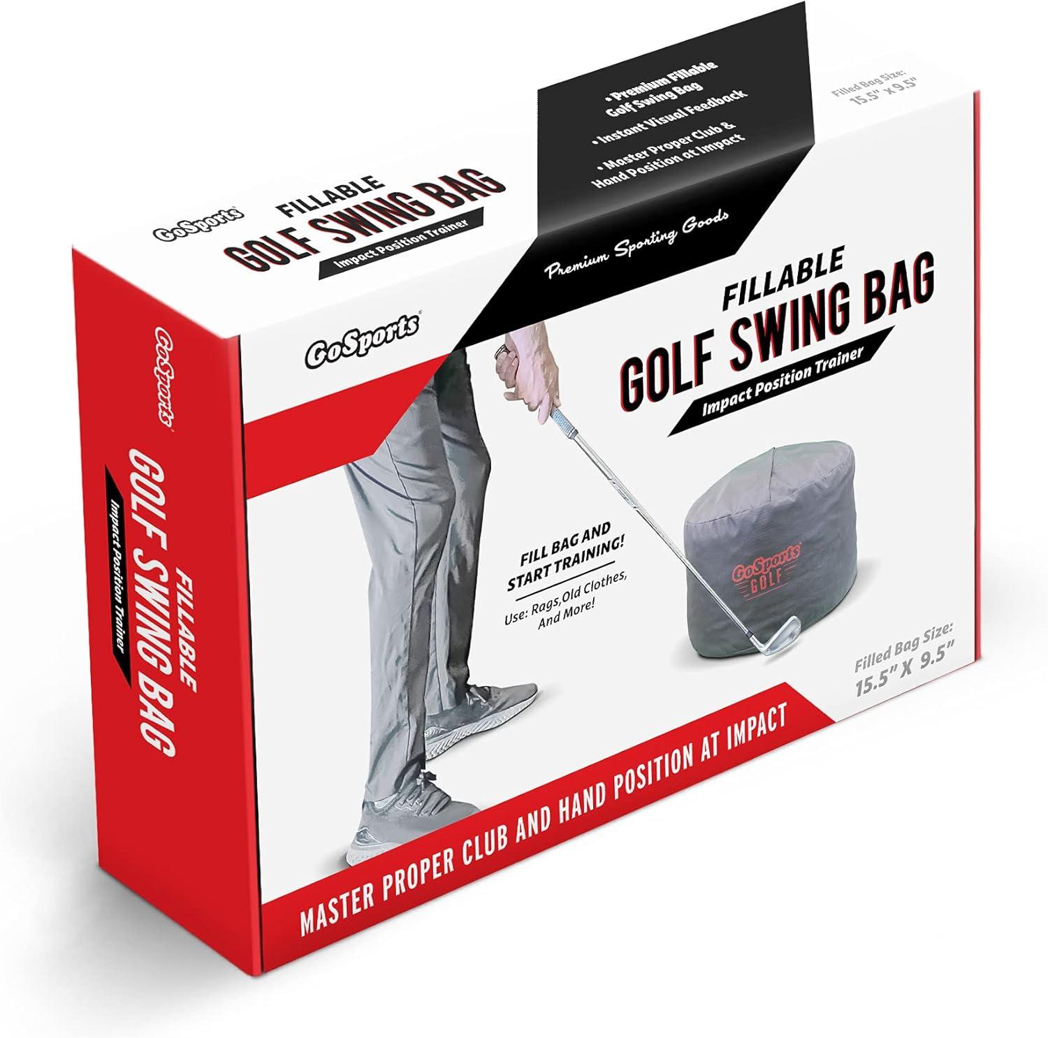 imageGoSports Golf Swing Bag Impact Position Trainer Master Proper Club and Hand Position at Impact Great for All Skill Levels