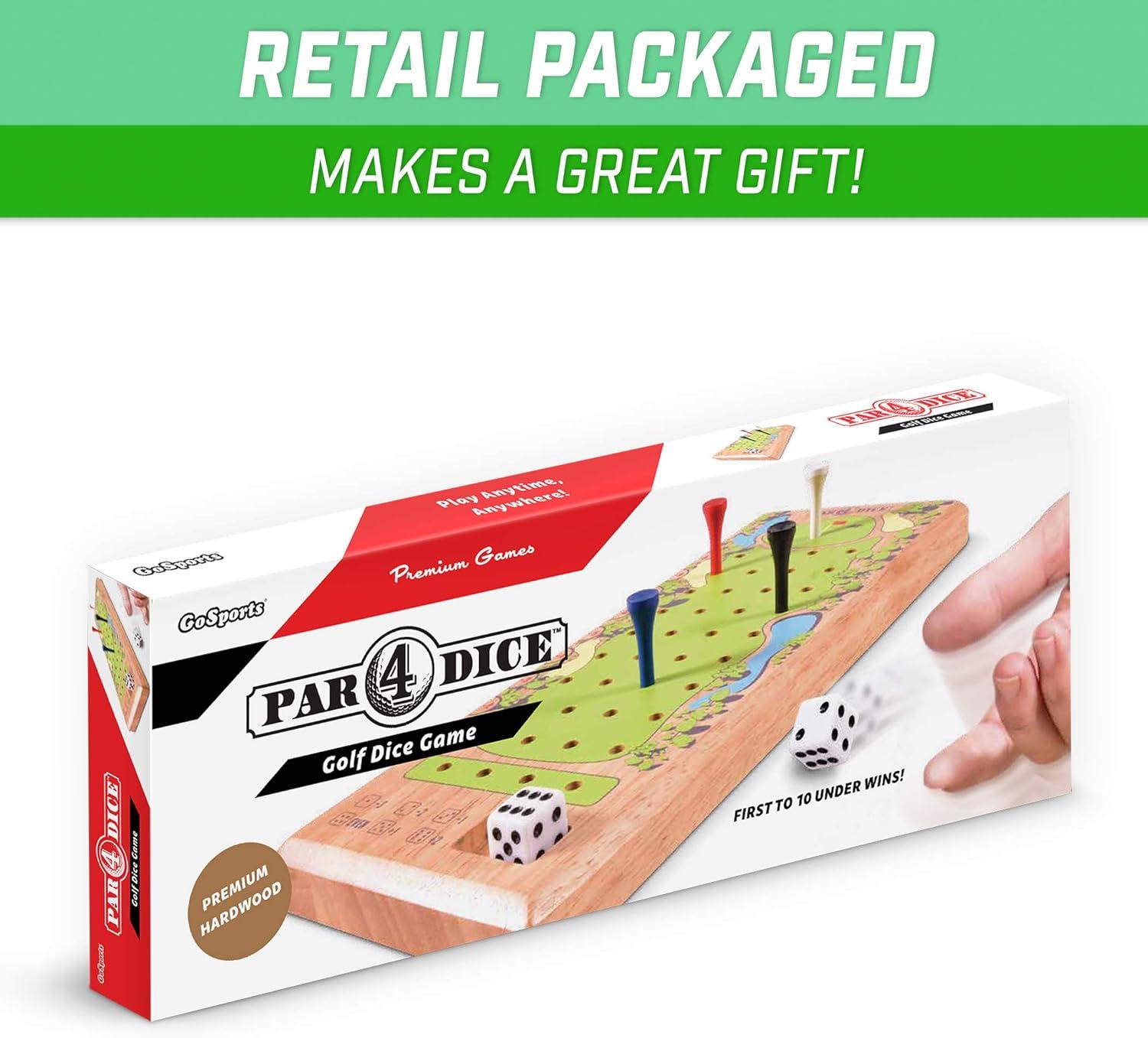 imageGoSports Par 4 Dice Golf Tabletop Game Quick Fun Games for All Ages