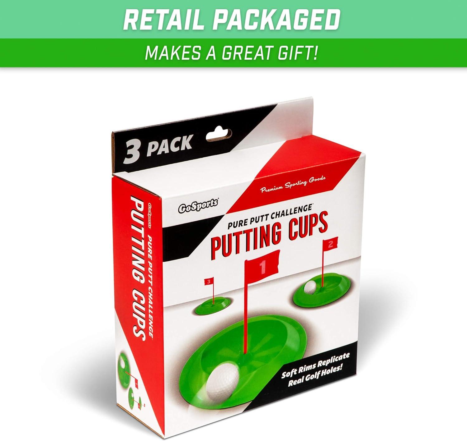 imageGoSports Pure Putt Challenge Putting Cups 3 Pack Practice Putting Indoors ampamp Outdoors