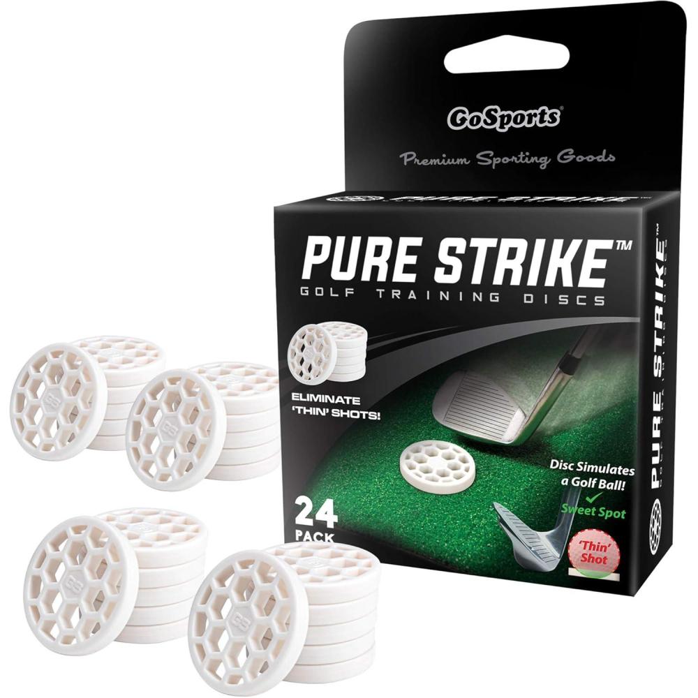 imageGoSports Golf Pure Strike Golf Training Discs 24 Pack Eliminate Thin Shots