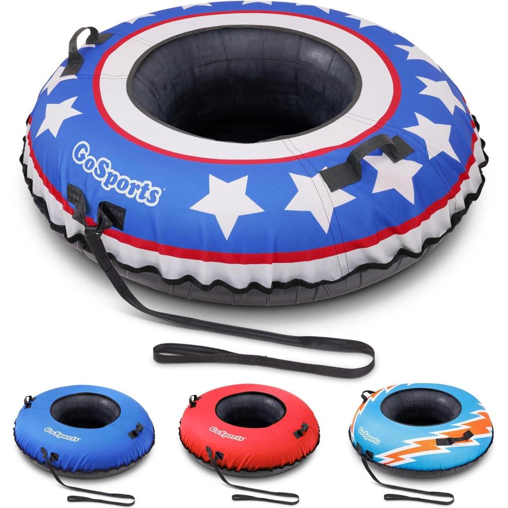 imageGoSports Heavy Duty Snow Tubes 44Red White Blue