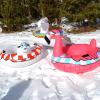 GoFloats Winter Snow Tube – Inflatable Sled for Kids and Adults (Choose from Unicorn, Disney’s Frozen, Ice Dragon, Polar Bear, Penguin, Flamingo)