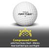 GoSports Foam Flight Practice Golf Balls – Choose White or Yellow – Pack of 24 Limited Flight Training Balls(White)