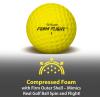 GoSports Foam Flight Practice Golf Balls – Choose White or Yellow – Pack of 24 Limited Flight Training Balls(Yellow)