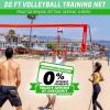 GoSports Freestanding Volleyball Training Net – 12 ft or 20 ft – Indoor our Outdoor Use, Instant Setup, and Height Adjustable(20 ft)