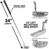 GoSports GS2 Tour Golf Putter – Choose Oversized Grip or Traditional Grip – 34” Right-Handed Mallet Putter with Milled Face(Traditional Grip)