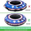 GoSports Heavy Duty Snow Tubes 44(Red  White & Blue)