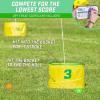 GoSports Yard Links Golf Game – Choose 3, 6, or 9 Hole Course – Includes Golf Buckets, Tee Markers, and Balls(Yellow)