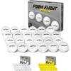 GoSports Foam Flight Practice Golf Balls – Choose White or Yellow – Pack of 24 Limited Flight Training Balls(White)