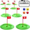 GoSports Pure Putt Challenge Mini Golf Game – Build Your Own Course at Home, The Office or On The Green – Includes 9 Holes, 4 Balls, Dry-Erase Scorecard, Tote Bag & Rules