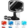 GoSports Splash Hoop PRO Swimming Pool Basketball Game, Includes Poolside Water Basketball Hoop, 2 Balls and Pump – Aqua(Black)