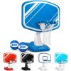 GoSports Splash Hoop PRO Swimming Pool Basketball Game, Includes Poolside Water Basketball Hoop, 2 Balls and Pump – Aqua(Blue)