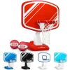 GoSports Splash Hoop PRO Swimming Pool Basketball Game, Includes Poolside Water Basketball Hoop, 2 Balls and Pump – Aqua(Red)