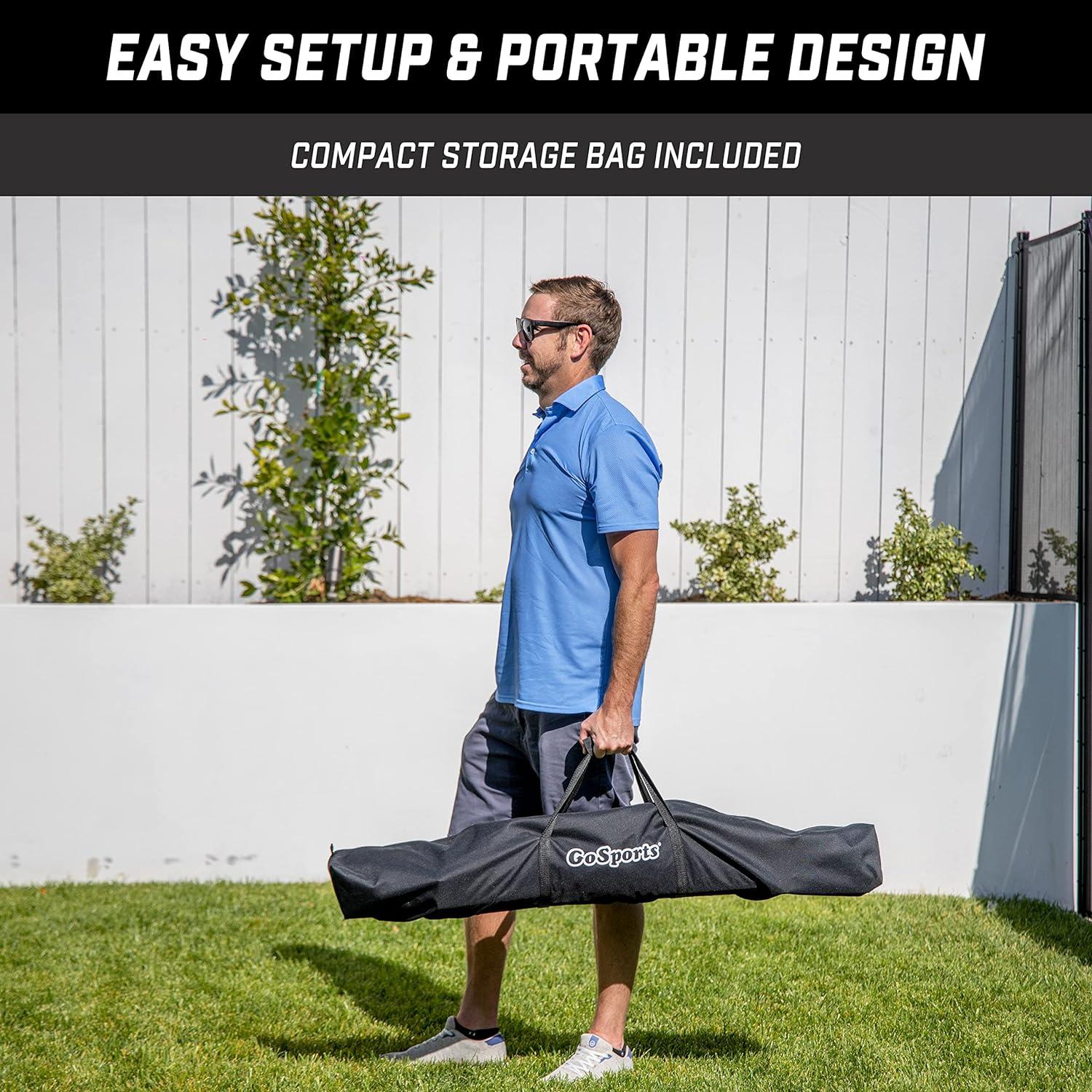 imageGoSports Golf Practice Hitting Net Choose Between Huge 10 x 7 ft or 7 x 7 ft Nets Personal Driving Range for Indoor or Outdoor Use Designed by Golfers for GolfersBlack