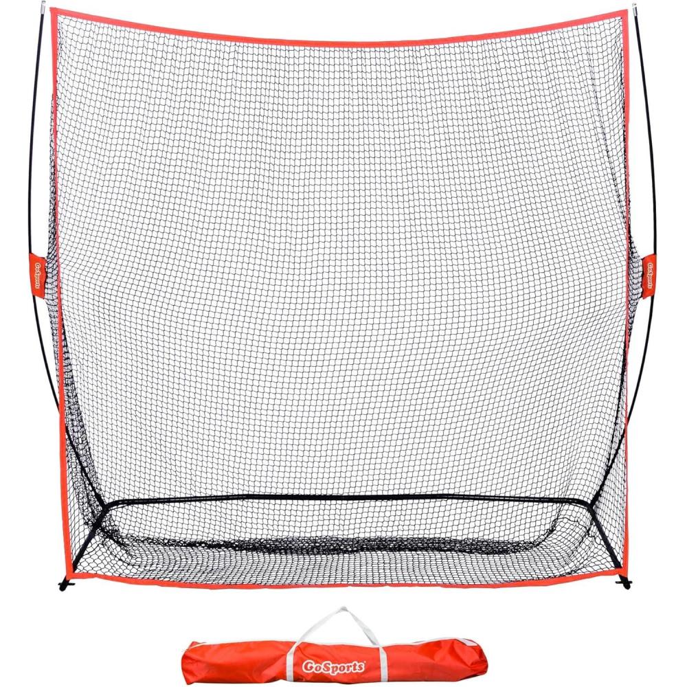 imageGoSports Golf Practice Hitting Net  Choose Between Huge 10 x 7 ft or 7 x 7 ft Nets  Personal Driving Range for Indoor or Outdoor Use  Designed by Golfers for GolfersRed