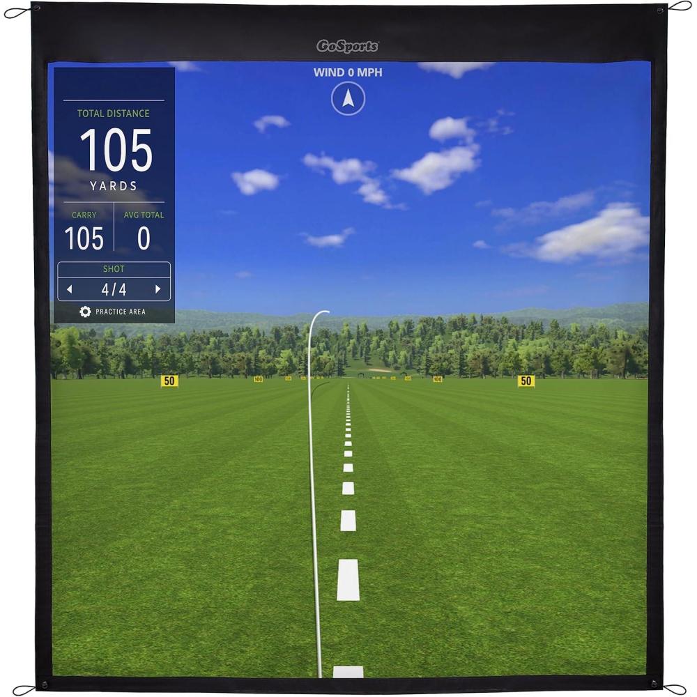imageGoSports Golf Simulator Impact Screen Choose 65 ft x 7 ft or 9 ft x 7 ft65 ft x 7 ft