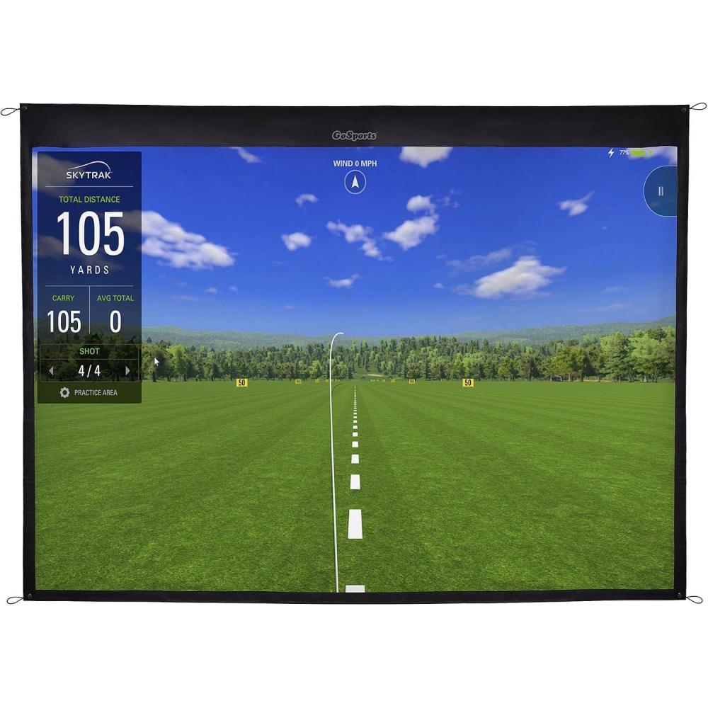 imageGoSports Golf Simulator Impact Screen Choose 65 ft x 7 ft or 9 ft x 7 ft9 ft x 7 ft