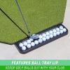 GoSports All-Weather Golf Ball Tray with 24 Ball Capacity – Black or Green – Compatible with All Hitting Mats(Black)