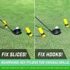 GoSports Golf HEX Track Swing Path Guide – Fix Slices, Hooks, Alignment and More(Pylons)