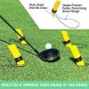 GoSports Golf HEX Track Swing Path Guide – Fix Slices, Hooks, Alignment and More(Pylons)