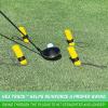 GoSports Golf HEX Track Swing Path Guide – Fix Slices, Hooks, Alignment and More(Pylons)