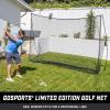 GoSports Golf Practice Hitting Net – Choose Between Huge 10 x 7 ft or 7 x 7 ft Nets – Personal Driving Range for Indoor or Outdoor Use – Designed by Golfers for Golfers(Black)