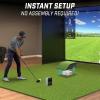GoSports Golf Simulator Projector Cover with Turf – Floor Mounted Enclosure for LED Projectors