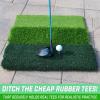 GoSports Tri-Turf XL Golf Practice Hitting Mat – Huge 24 Inch x 24 Inch for Optimal Practice