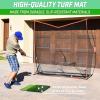 GoSports Tri-Turf XL Golf Practice Hitting Mat – Huge 24 Inch x 24 Inch for Optimal Practice