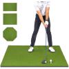 GoSports Elite Golf Hitting Mats for Indoor/Outdoor Practice – Choose Size – Turf Driving Range Mats for Golf Simulators and Practice(5′ x 5′ 15mm ELITE Turf)