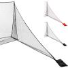 GoSports Shank Net Attachment for Golf Hitting Nets – Black or Red(Black)