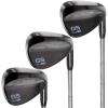GoSports Tour Pro Golf Wedge Set – Mens Right Handed 52 Gap Wedge, 56 Sand Wedge and 60 Lob Wedge in Satin or Black Finish(Black Set (52  56  60))