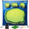 The Original GoSports Chip N’ Stick – Choose Classic, Darts or Islands – Giant Golf Games with Balls and Chipping Mat(Green)
