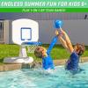 GoSports Splash Hoop Classic Swimming Pool Basketball Game – Blue(White)