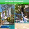 GoSports Splash Hoop Elite 2-in-1 Full Court Pool Basketball & Volleyball Game Set